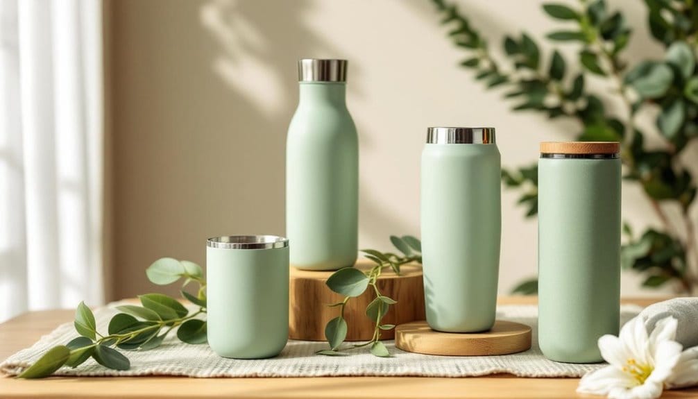 chilled drinks with tumblers