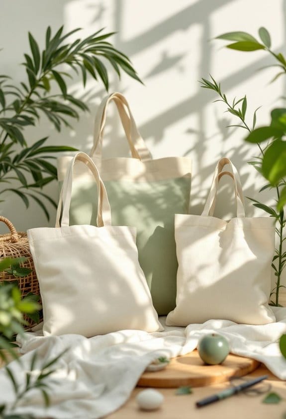 cotton tote bags selection