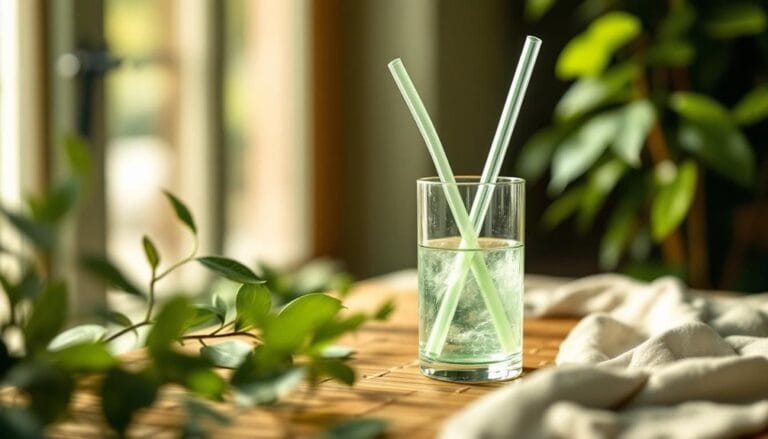 stylish glass drinking straws