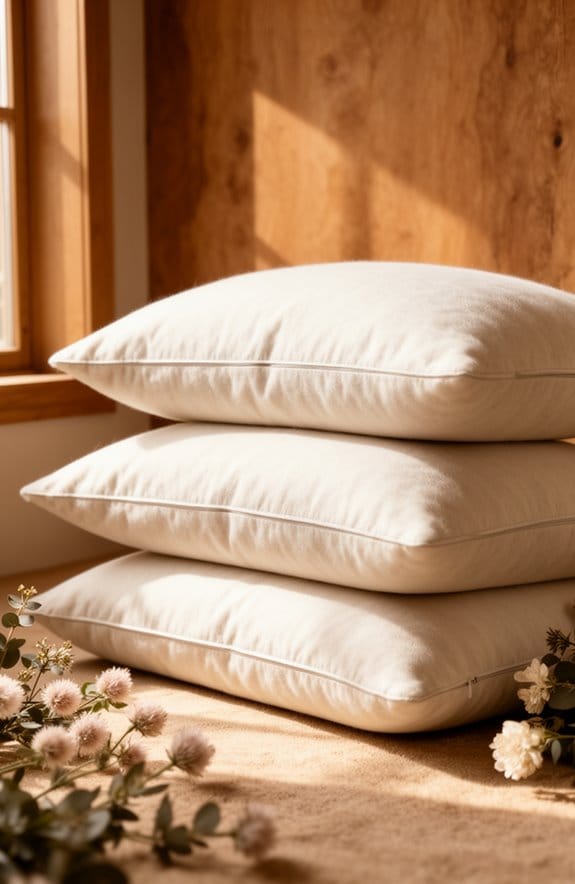 cozy wool filled pillows selection