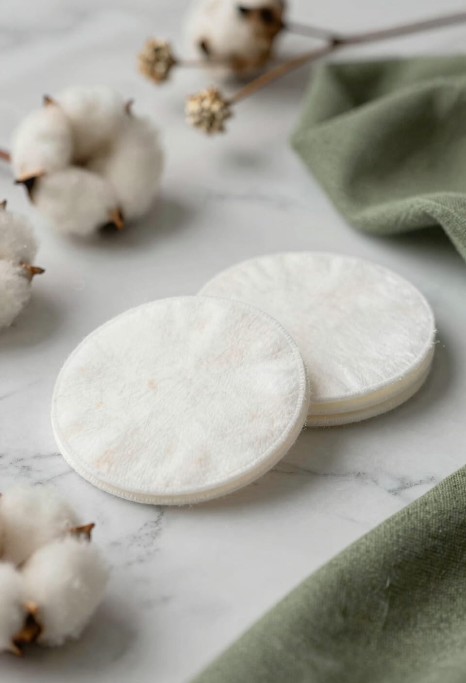 sustainable reusable cotton rounds